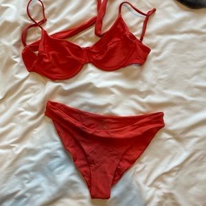 Skatie Red Bikini Set